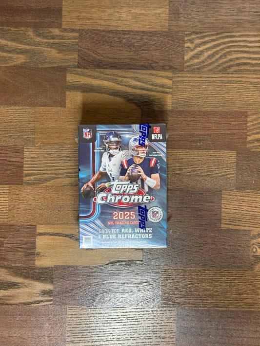 2025 Topps Chrome Football Mega Box sealed