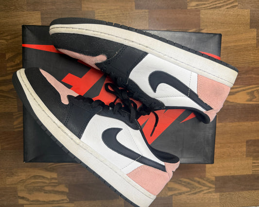 Used Jordan 1 Low Bleach Coral