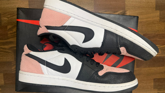 Used Jordan 1 Low Bleach Coral