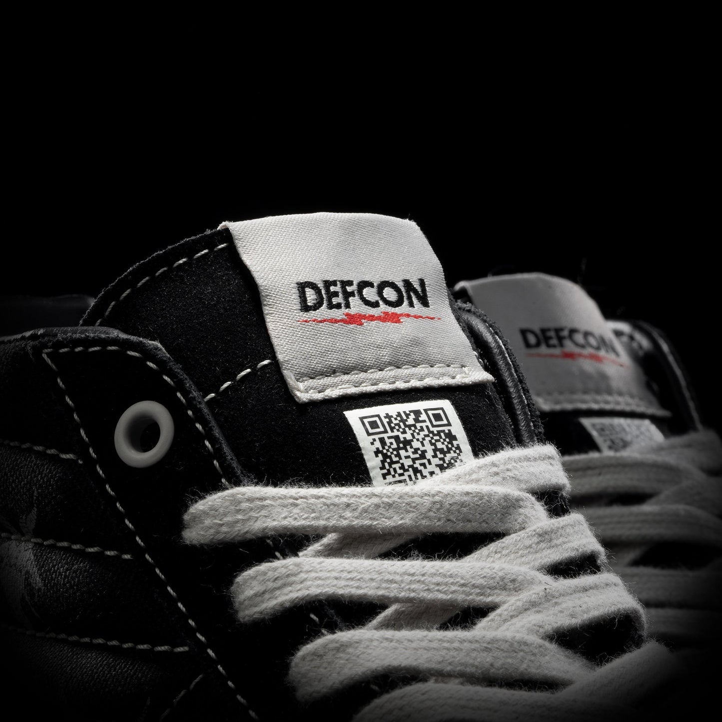 Vans OTW Sk8-Hi 38 x DEFCON Skate Block Black - DEFCON sidewall print