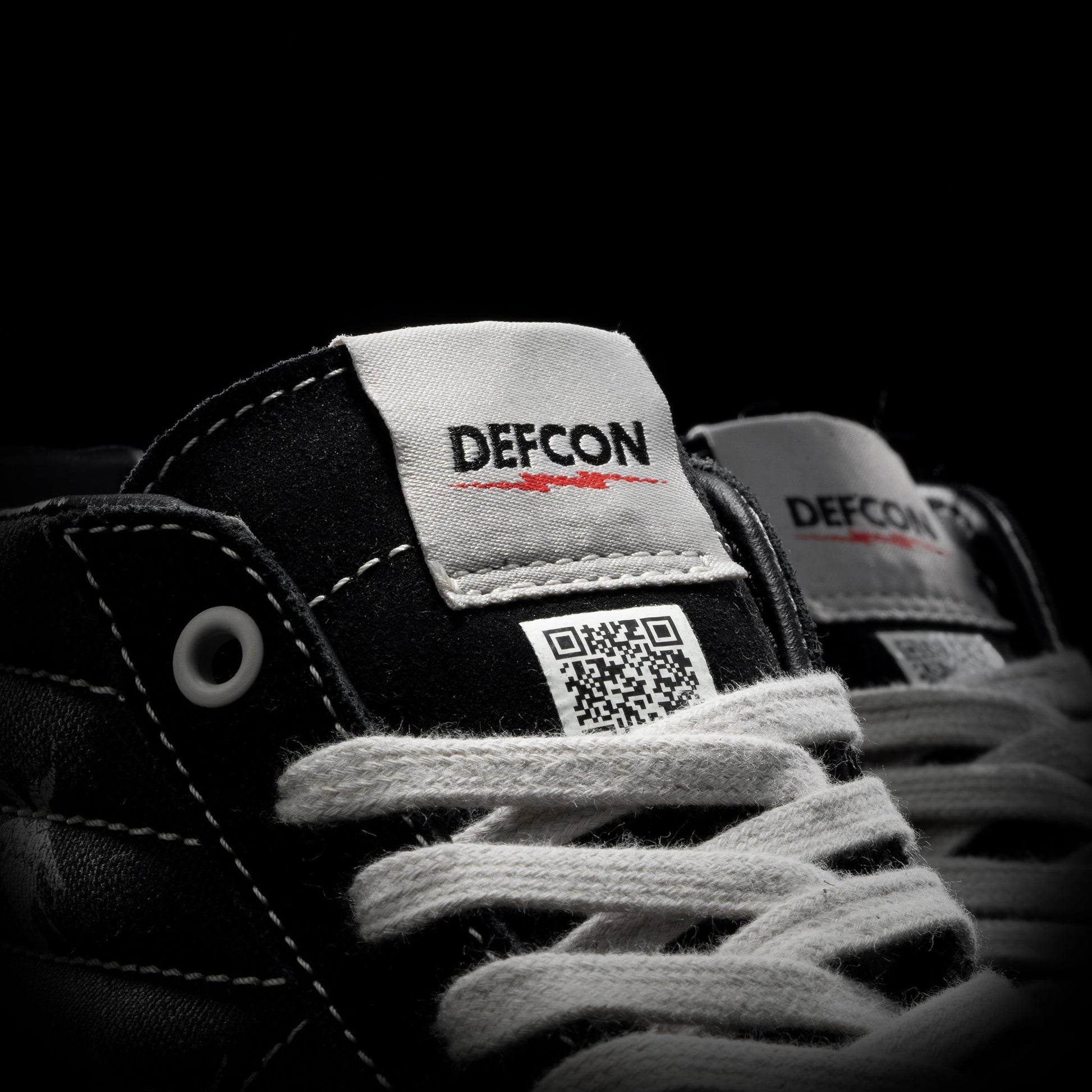 Vans OTW Sk8-Hi 38 x DEFCON Skate Block Black - DEFCON sidewall print